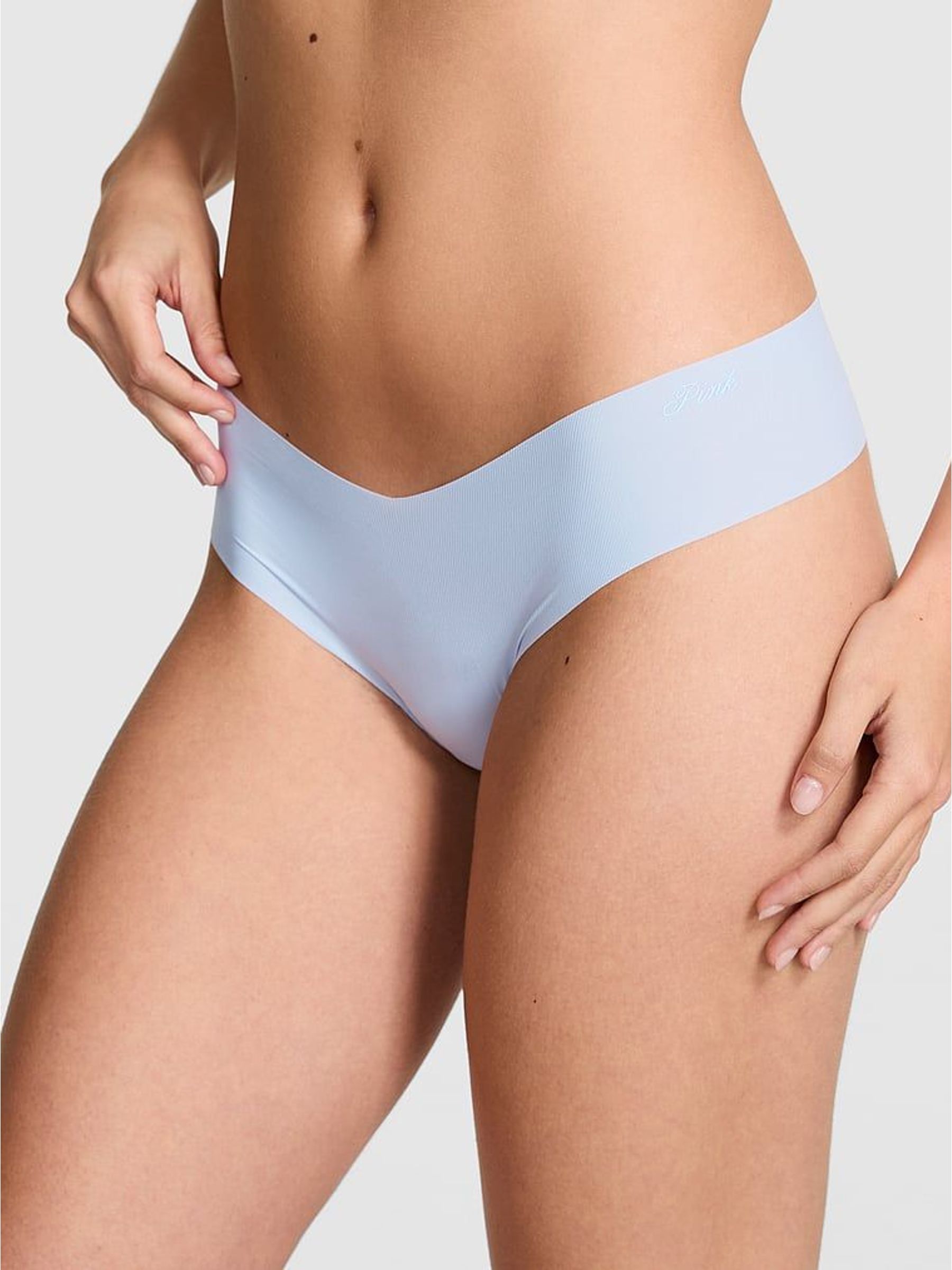 Icy Blue Thong No Show Rib Knickers (H64676) | €13