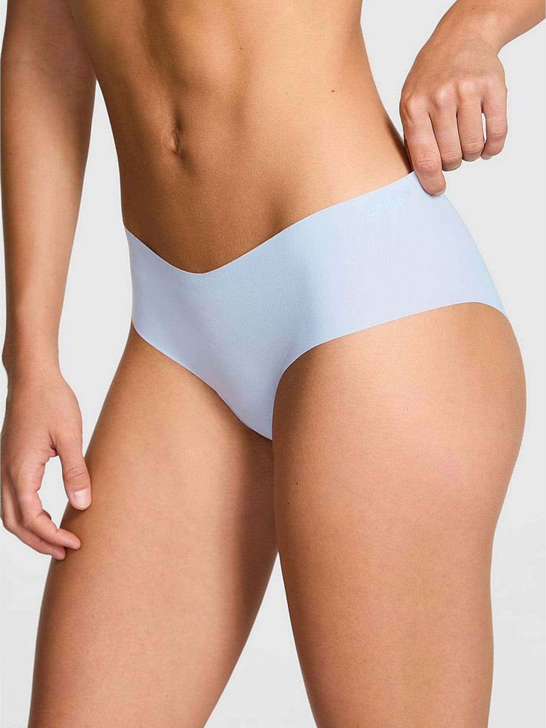 Icy Blue Hipster No Show Rib Knickers (H64677) | €13
