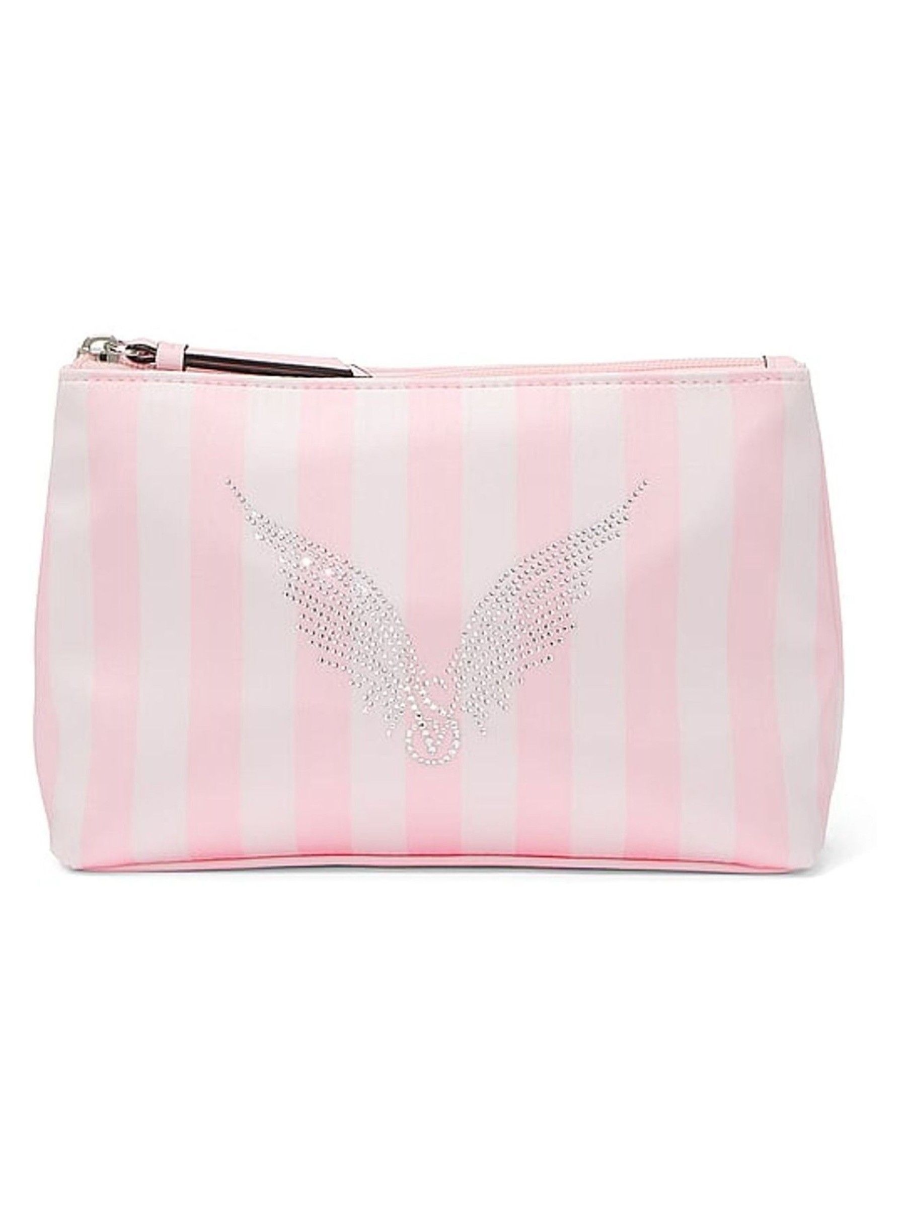 Pink Iconic Stripe Shine Satin Pouch (H65018) | €32
