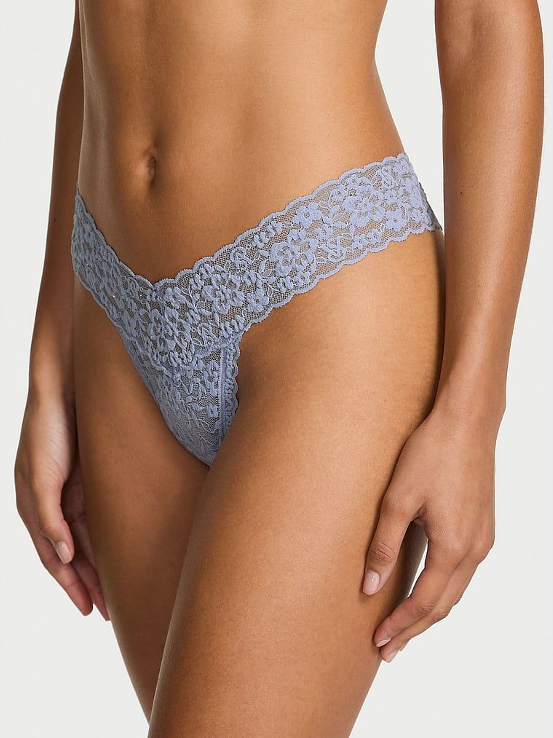 Blue Grey Thong Sparkle Knickers (H65330) | €13