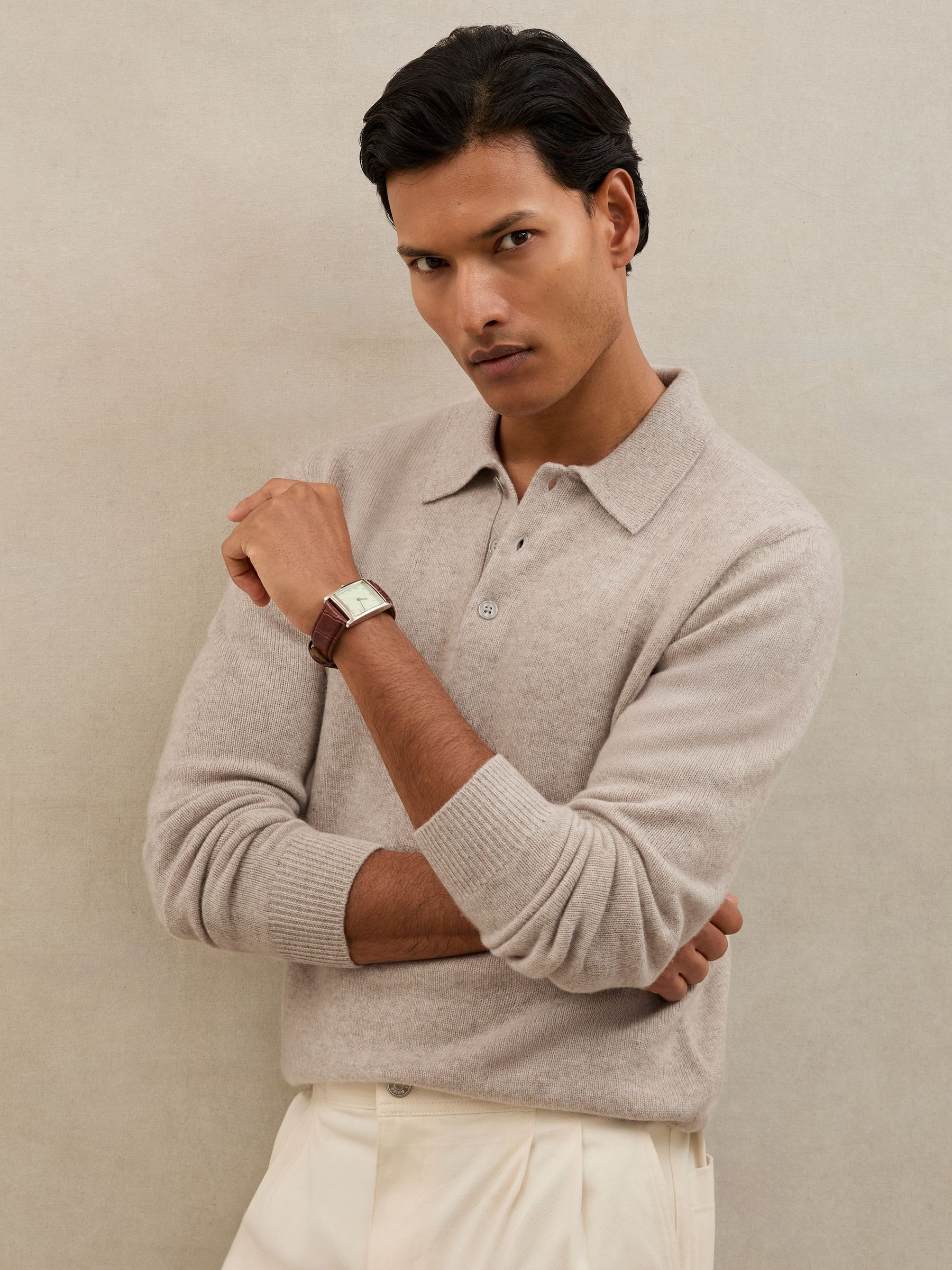 Polo Shirt in Oatmeal (H67857) | CHF 220