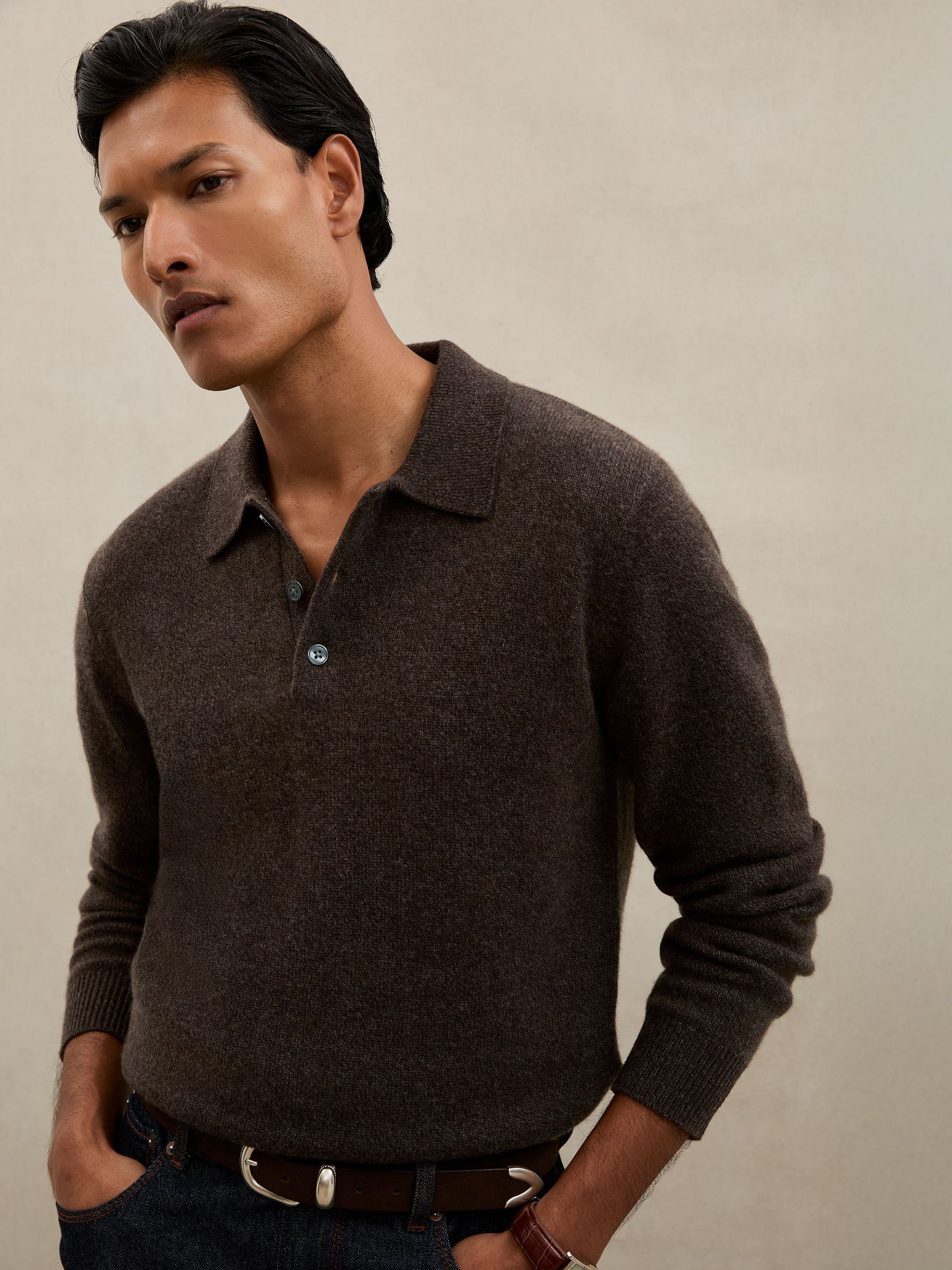 Polo Shirt in Chocolate Brown (H67858) | CHF 220