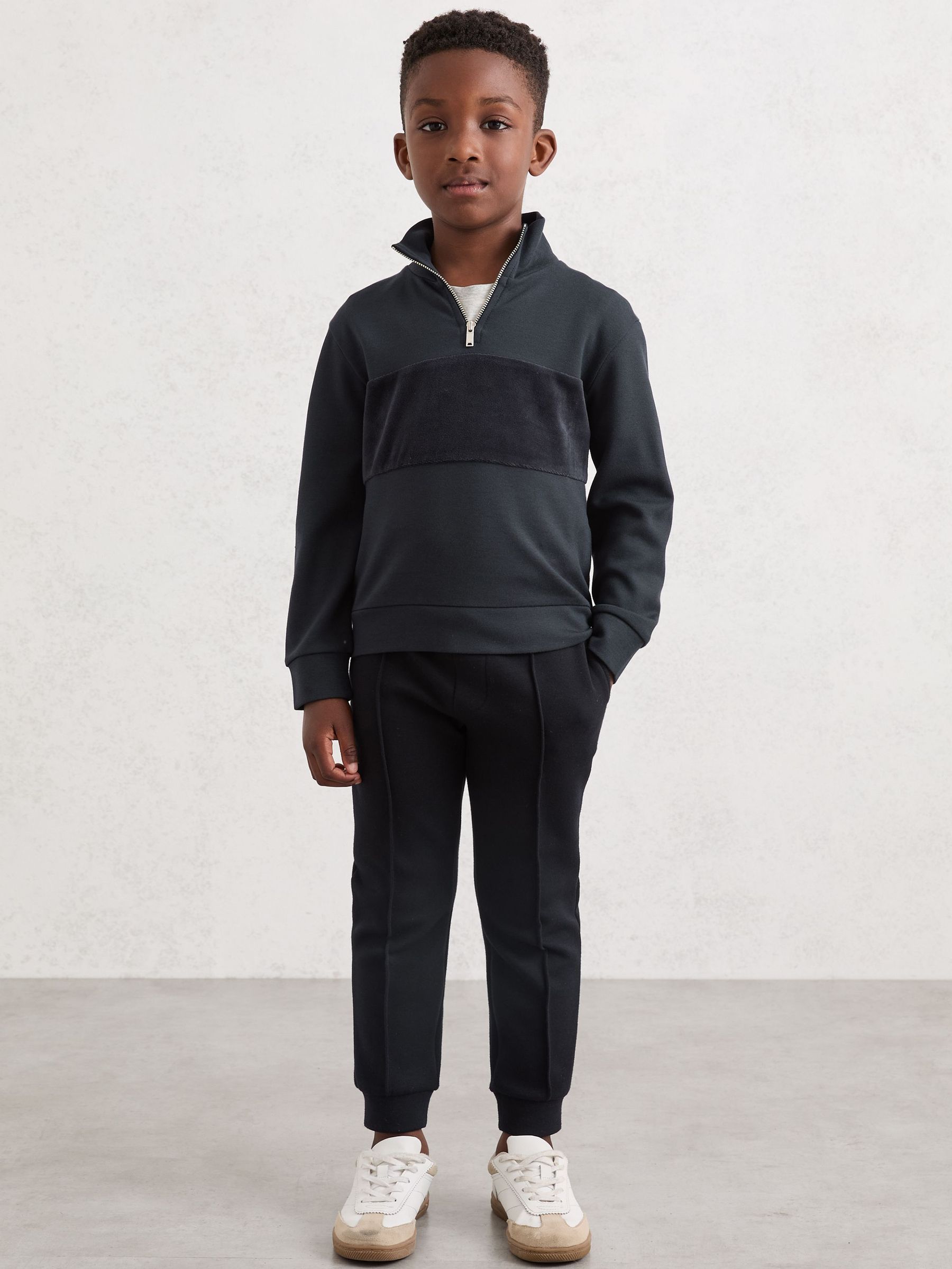 3-9 yrs Interlock Drawstring Joggers in Navy Blue (H68144) | €45