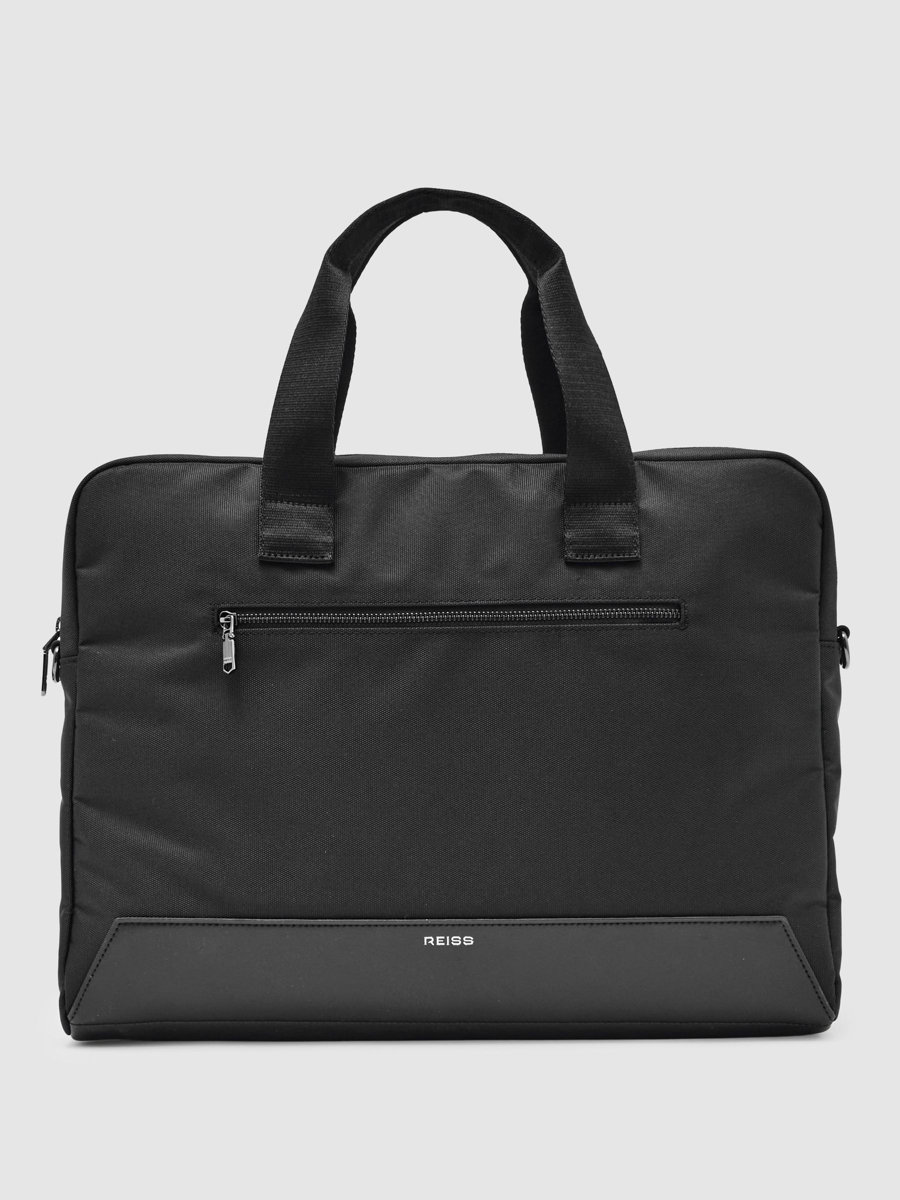 Woven Briefcase in Black (H68169) | €180