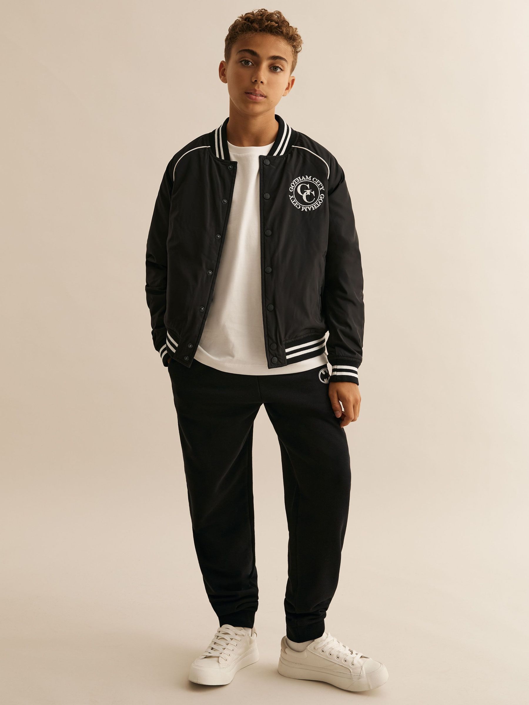 9-13 yrs Batman | Reiss Gotham City Jacket in Black (H68174) | $130