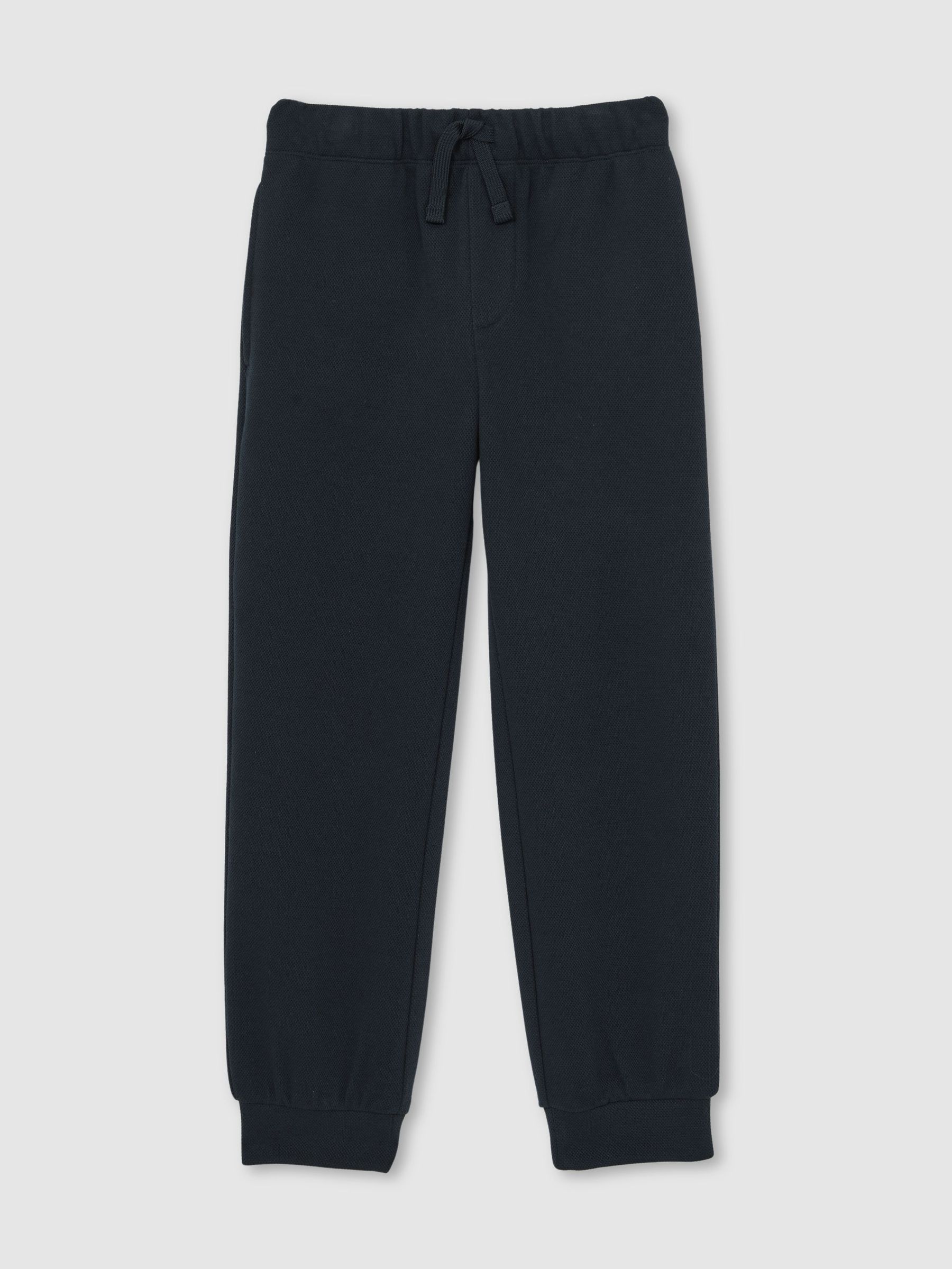 13-14 yrs Cotton-Blend Textured Cuffed Joggers in Navy (H68188) | ₪220