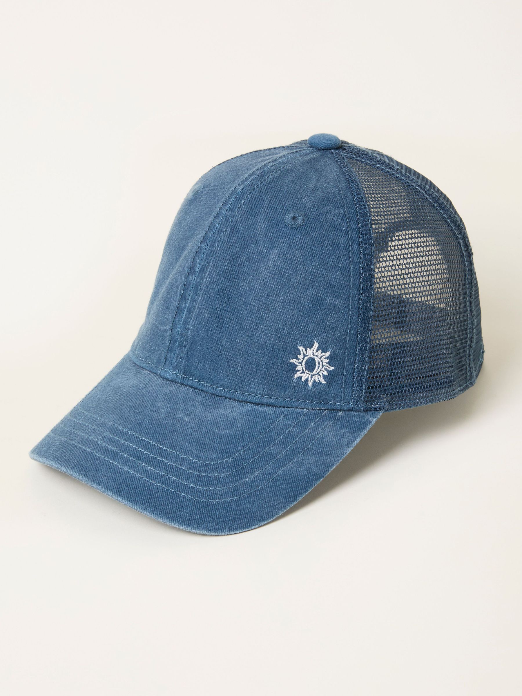 Blue Embroidered Sun Trucker Cap (H69011) | €23.50