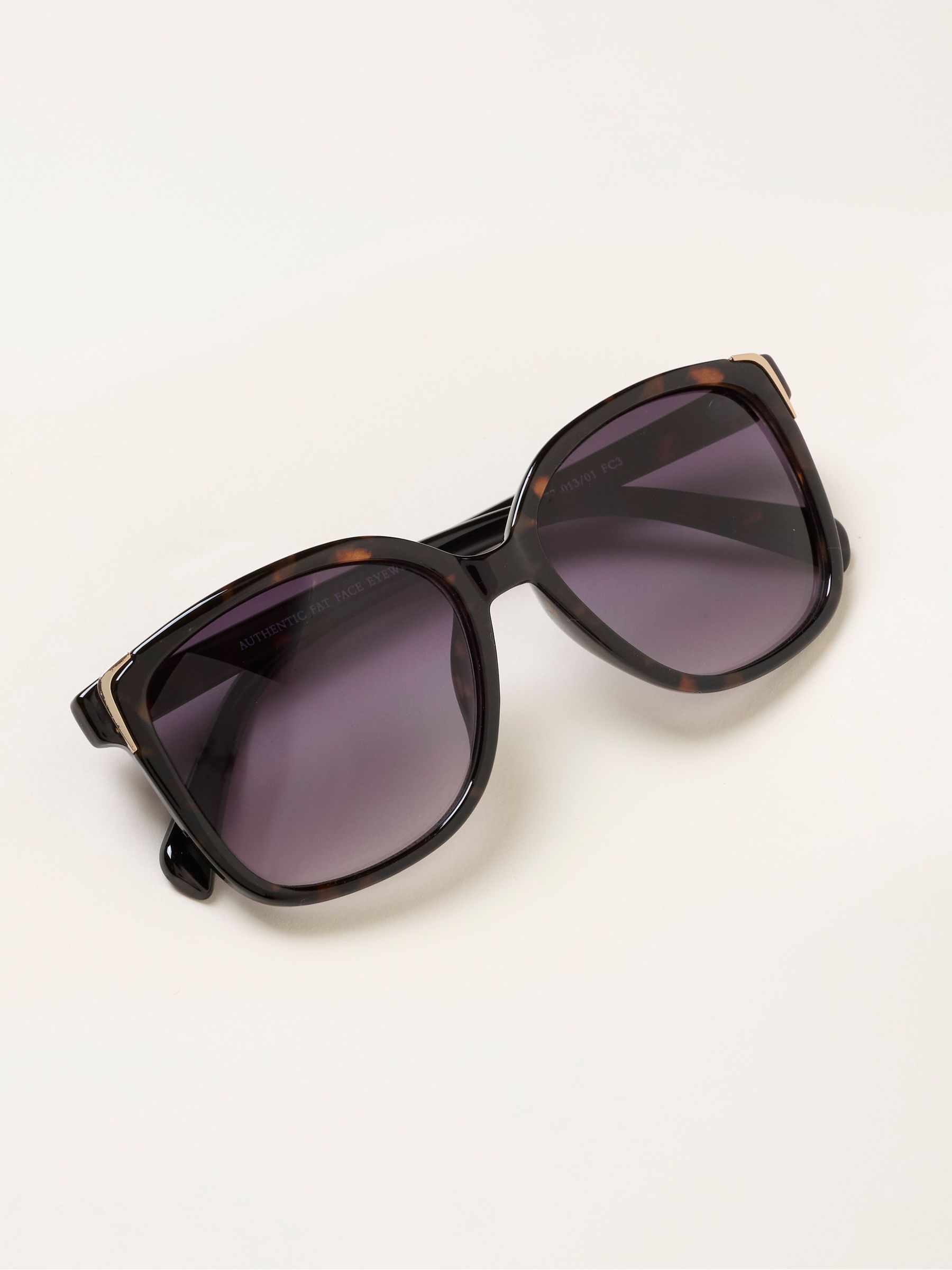 Lily Tortoiseshell Brown Heart Detail Sunglasses (H70577) | €33