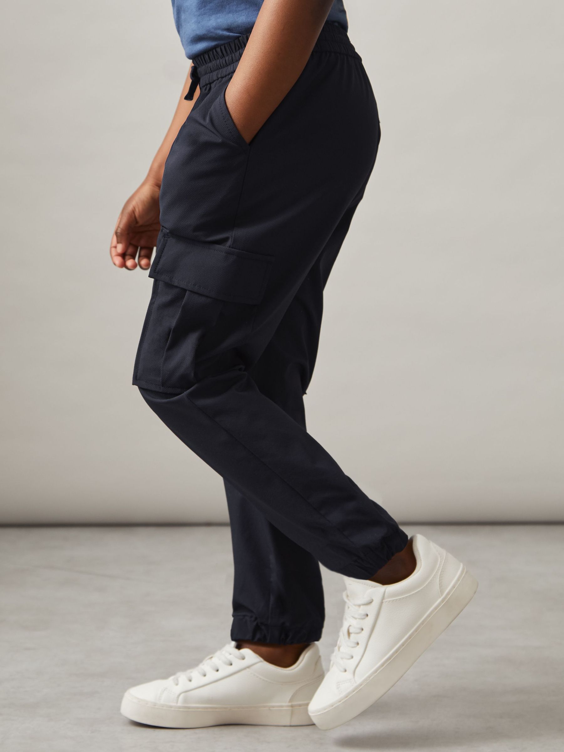 9-13 yrs Technical Drawstring Trousers in Navy (H71759) | €50