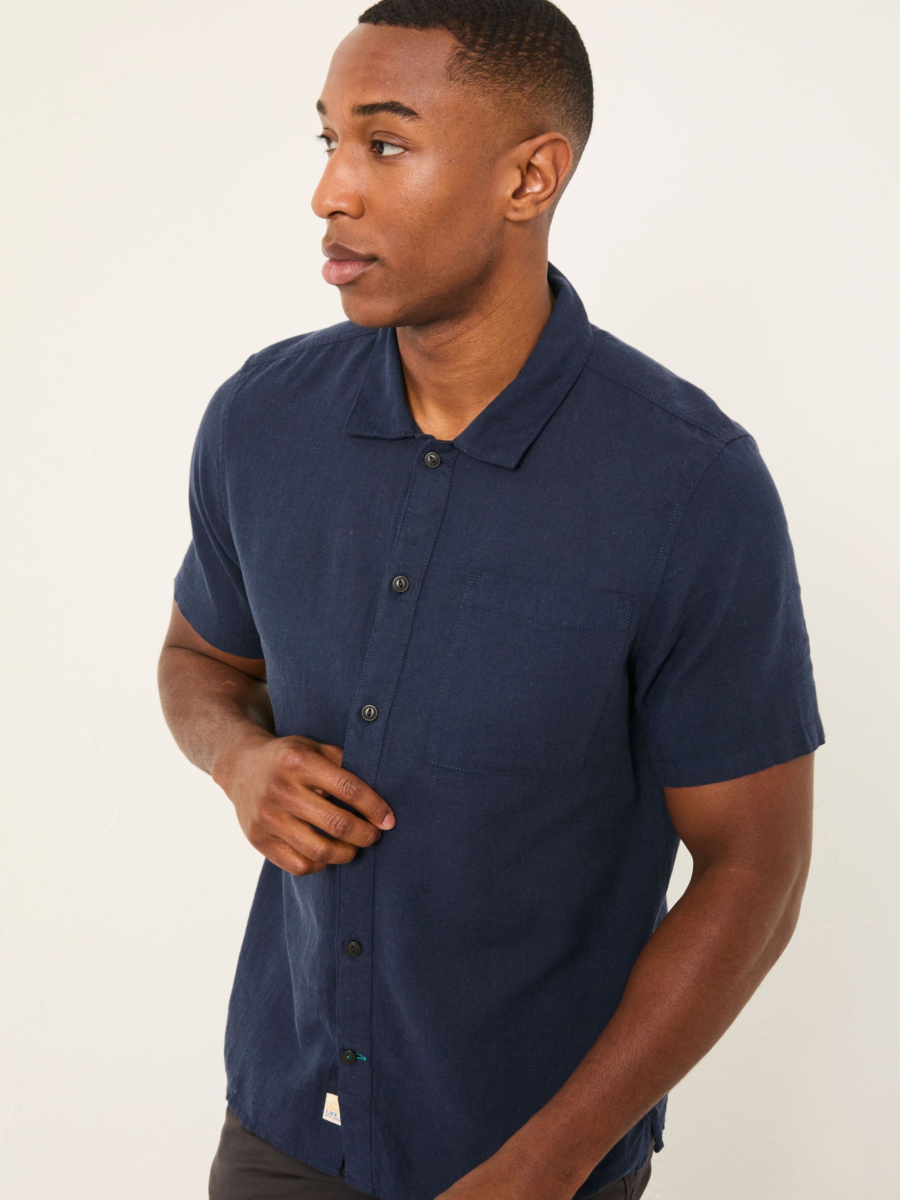 Bugle Navy Short Sleeve 1 pocket Shirt (H74466) | $80