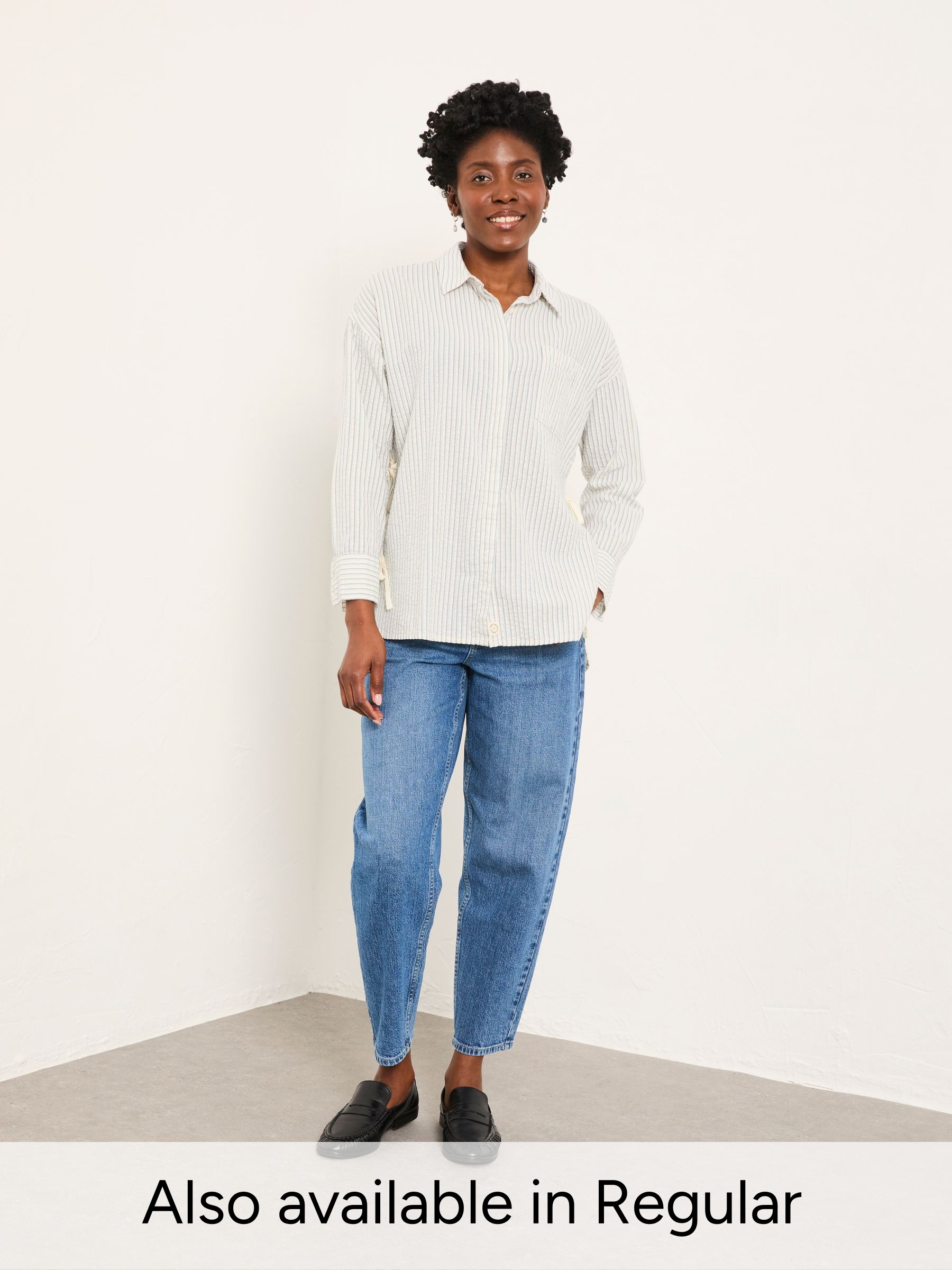 Skyla Ivory Petite Stripe Shirt (H76515) | €68.50