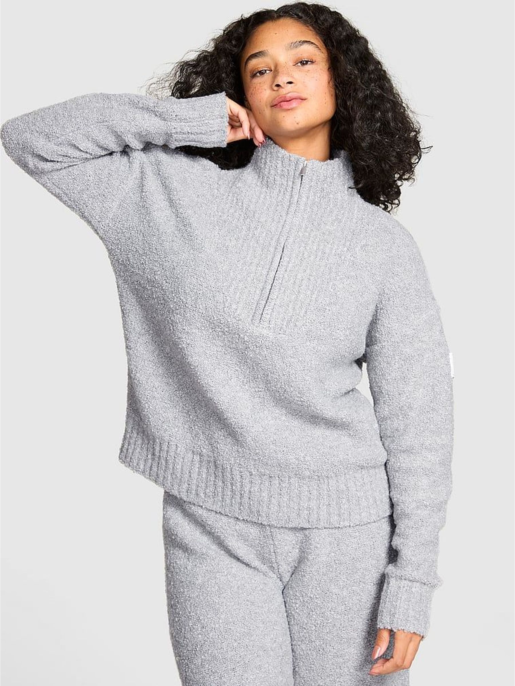 Medium Heather Grey Knitted Sweatshirt (H77680) | €71