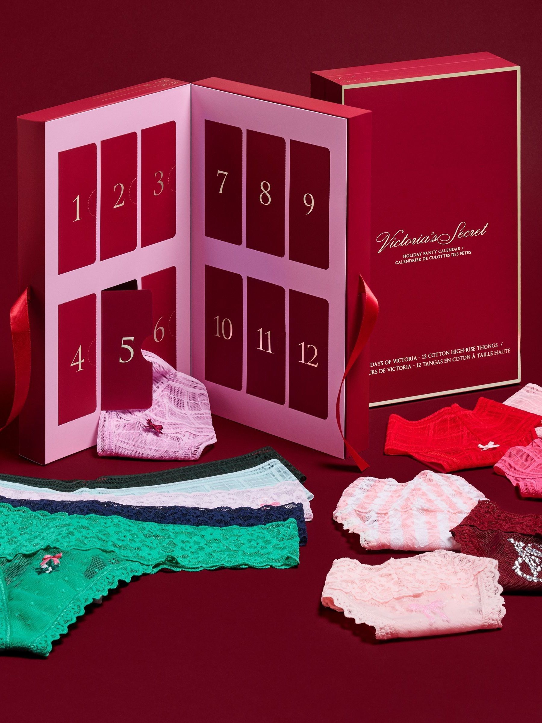 Assorted Thong 12 Days of Knickers Christmas Advent Calendar (H78204) | €87