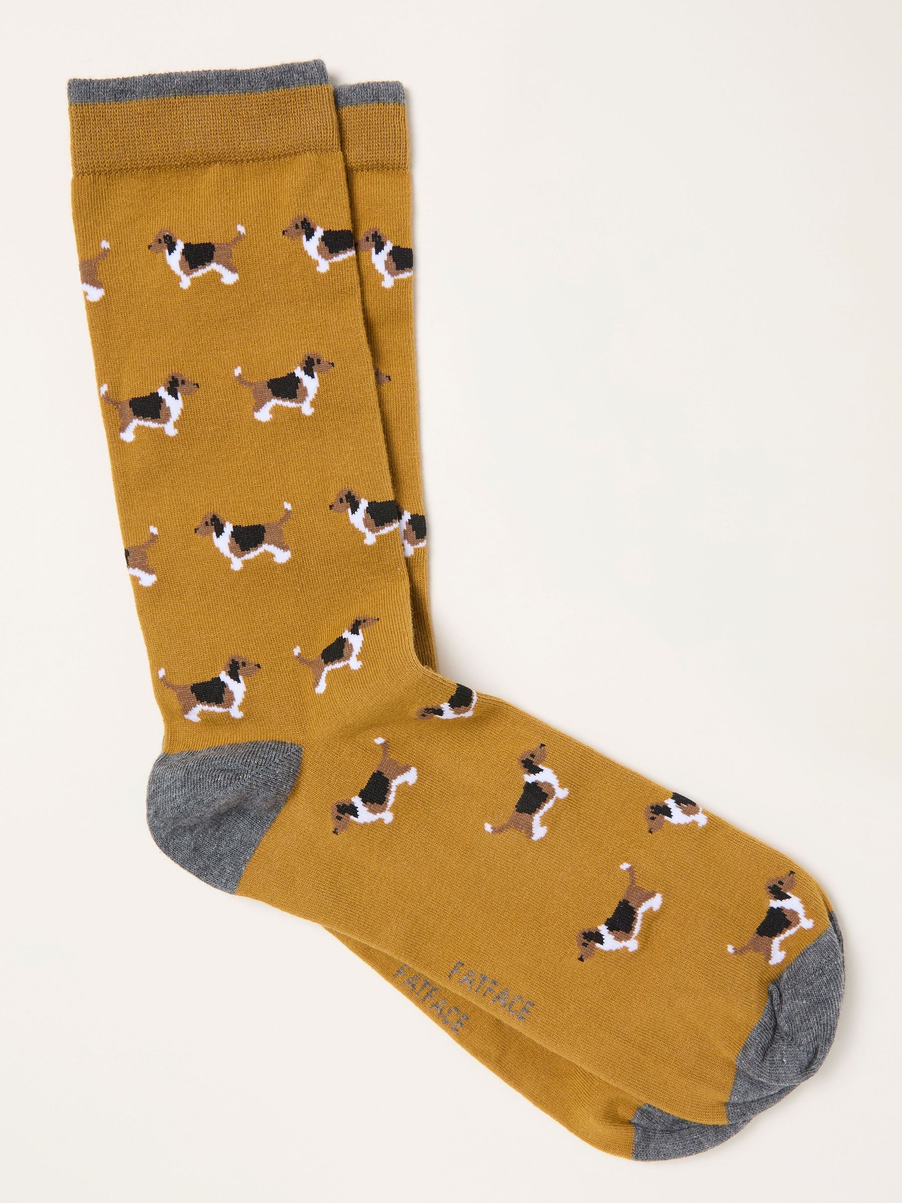 Mustard Yellow Dog Socks (H79909) | €9.50
