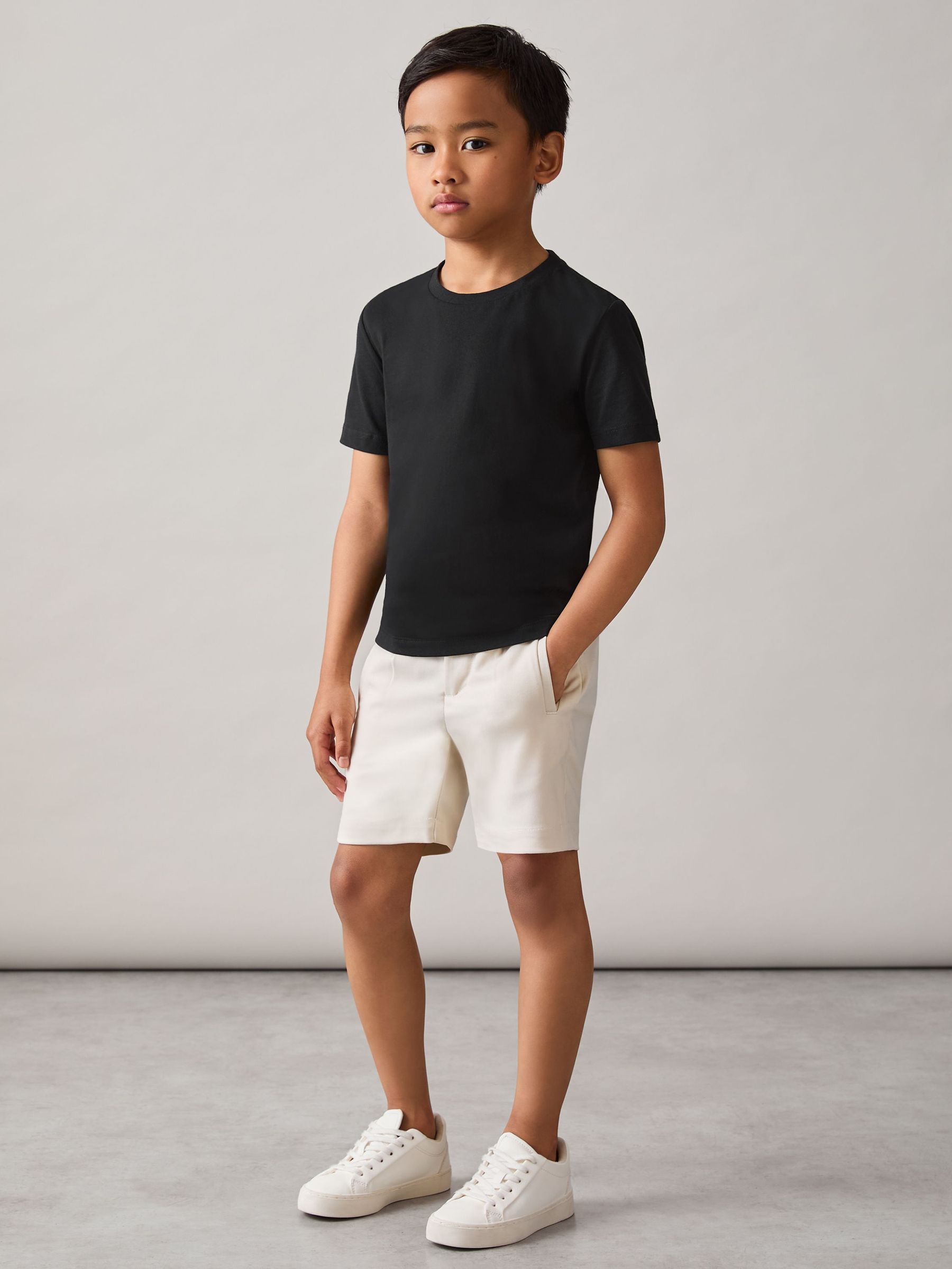 9-13 yrs Crew Neck T-Shirt in Black (H82823) | $20