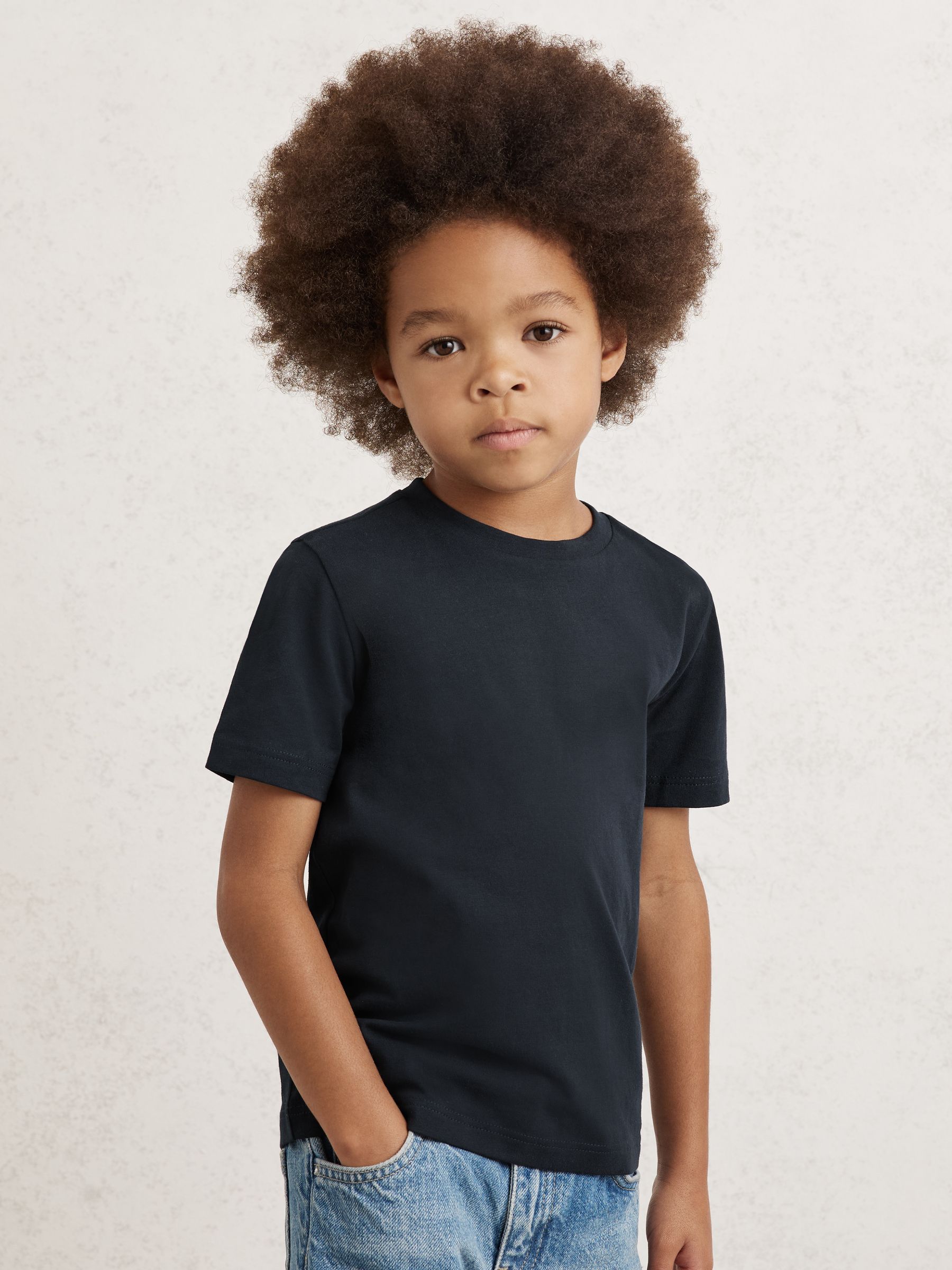 9-13 yrs Crew Neck T-Shirt in Navy (H82839) | €15