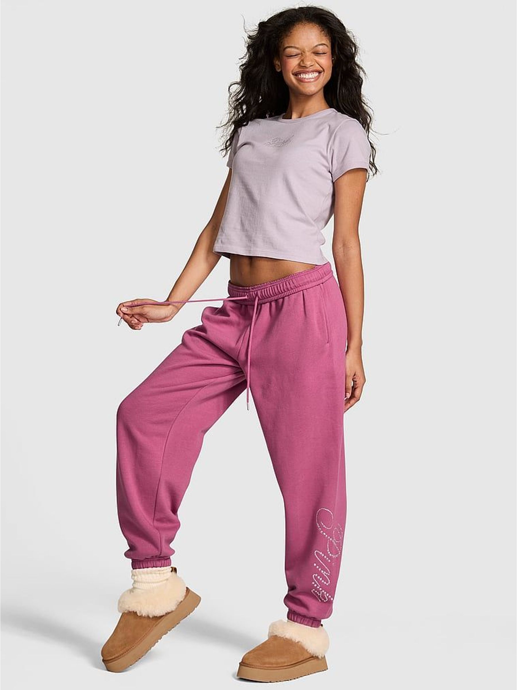 Red Violet Fleece Joggers (H89256) | €71