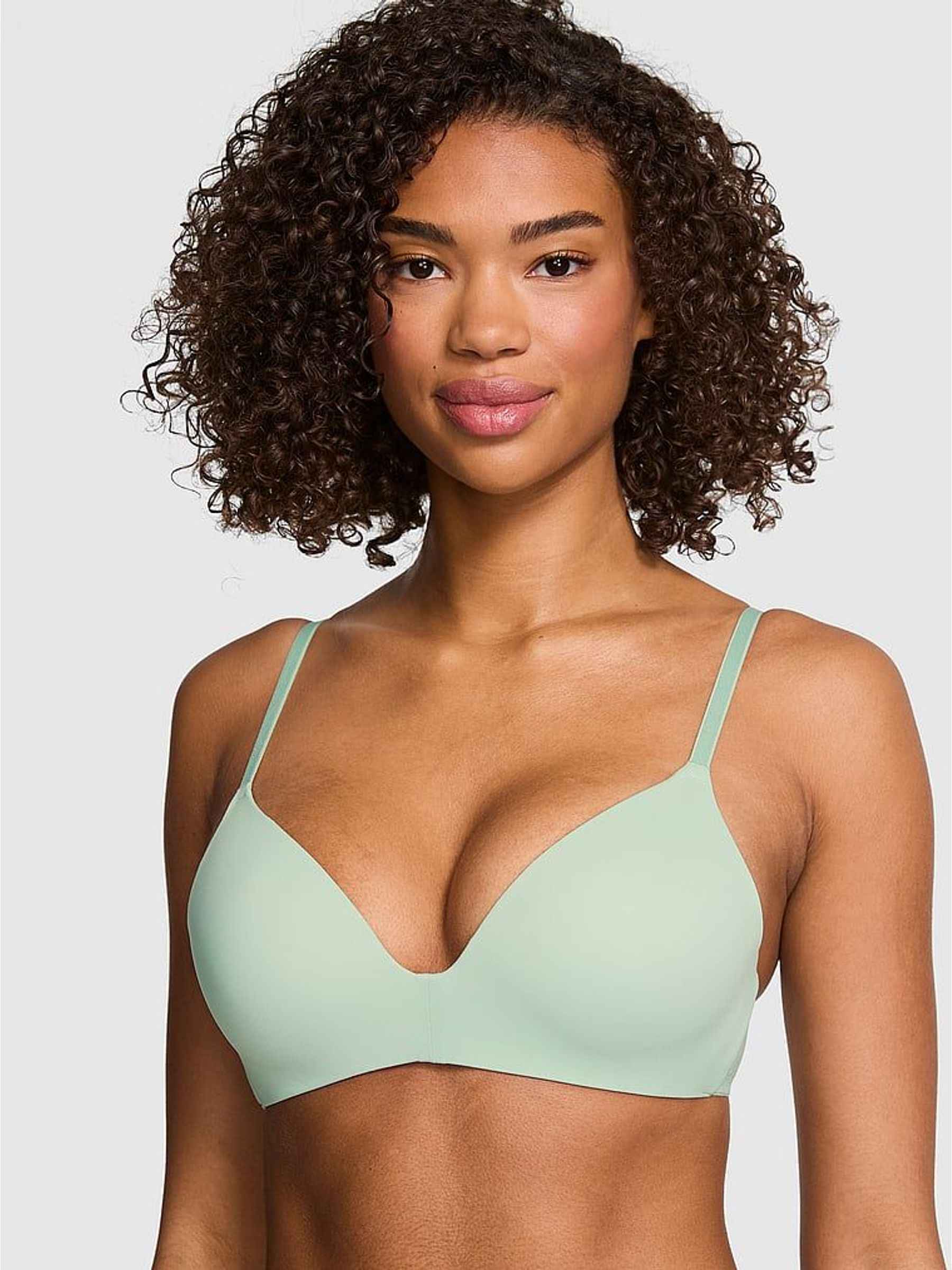 Pink Tartan Non Wired Push Up Bra (H95265) | €37