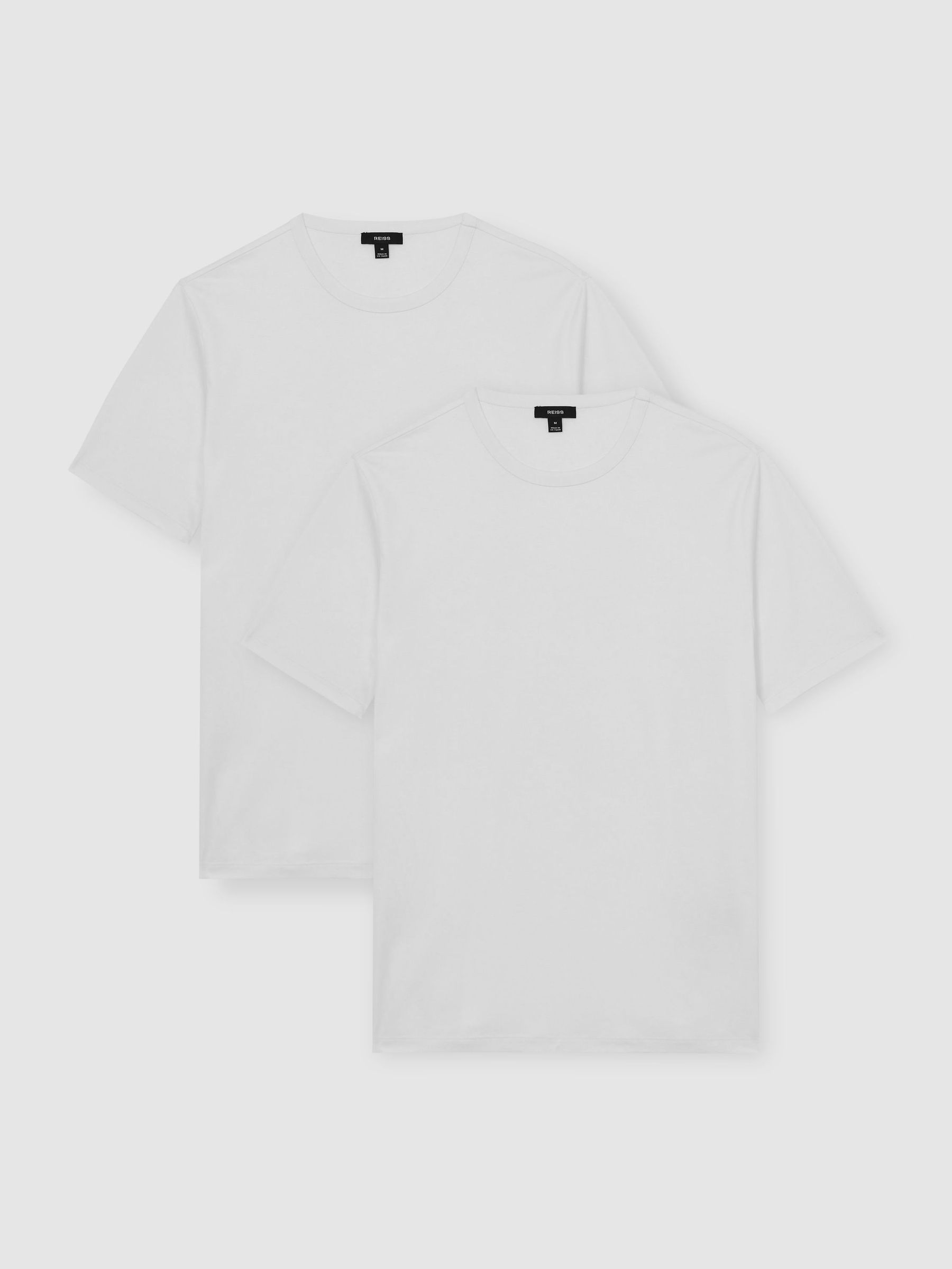 2 Pack Airwater-Cotton Crew T-Shirt in White/White (H97778) | $160