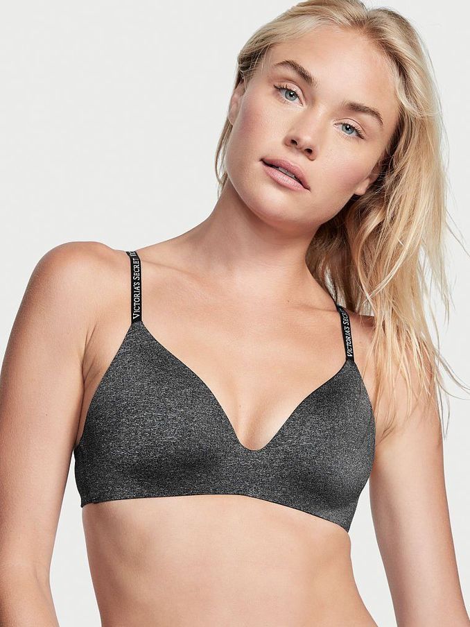 Black Cotton Non Wired Lightly Lined Bra (K06434) | €15