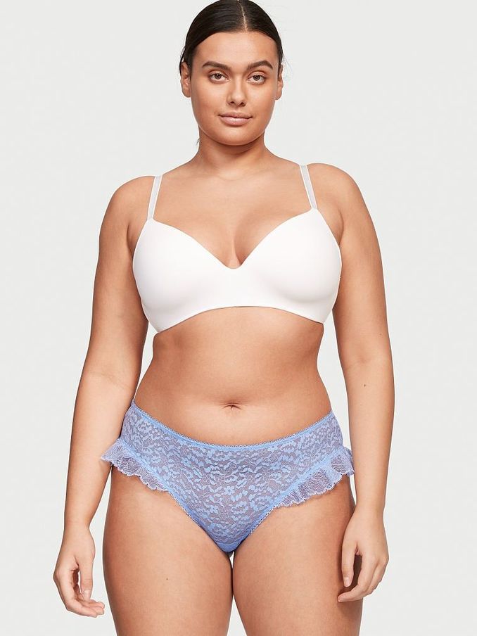 Morning Sky Blue Lace Cheeky Knickers (K06500) | €3