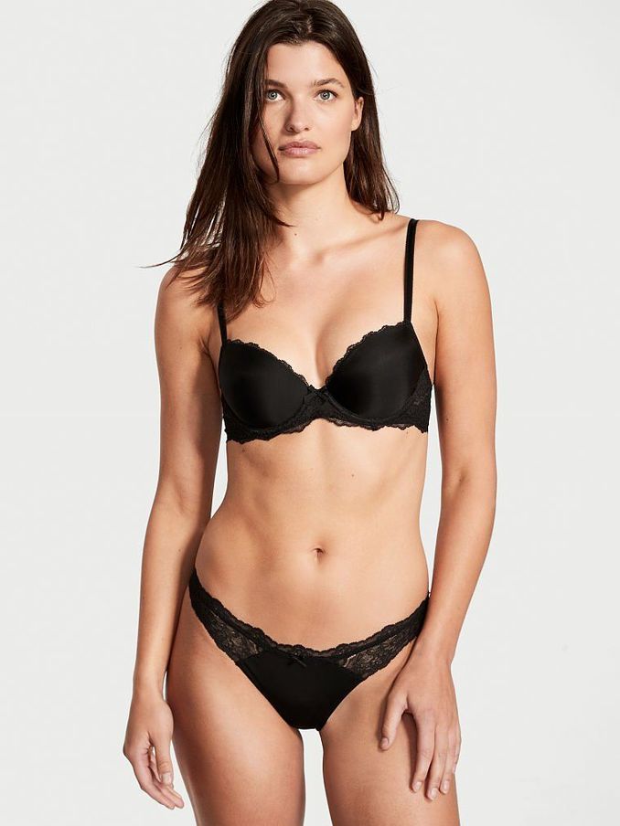 Black Smooth Demi Lightly Lined Bra (K08624) | €20