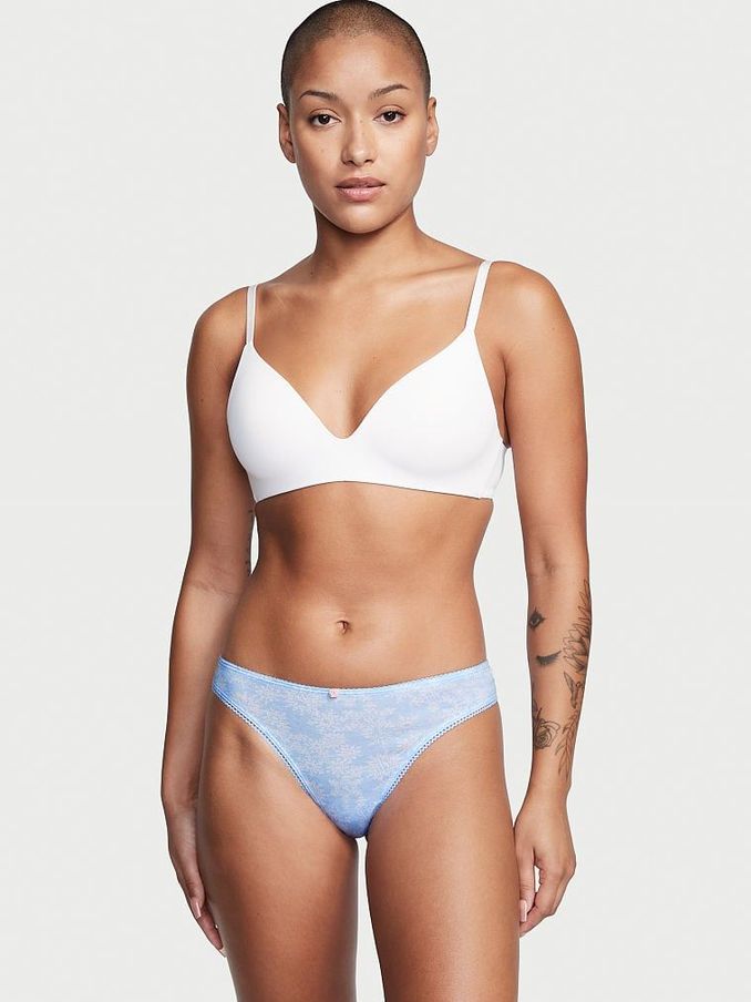 White Cotton Thong Knickers (K10895) | €3