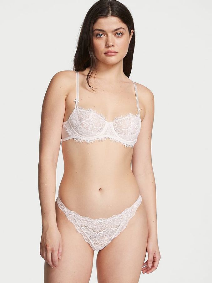 Coconut White Lace Thong Knickers (K16117) | €7