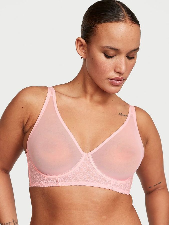 Pretty Blossom Pink Unlined Demi Icon Plunge Bra (K22343) | €20