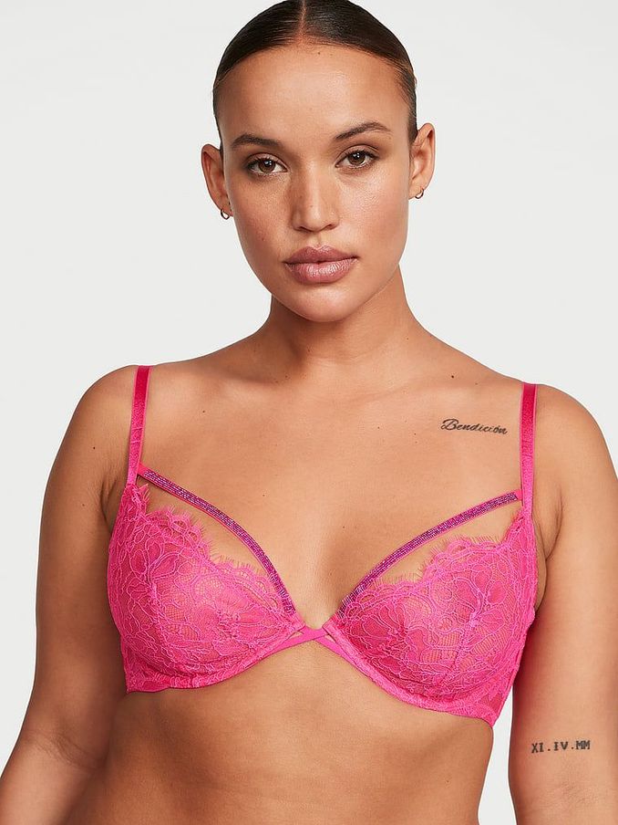 Forever Pink Shine Lowcut Demi Bra (K22564) | €26