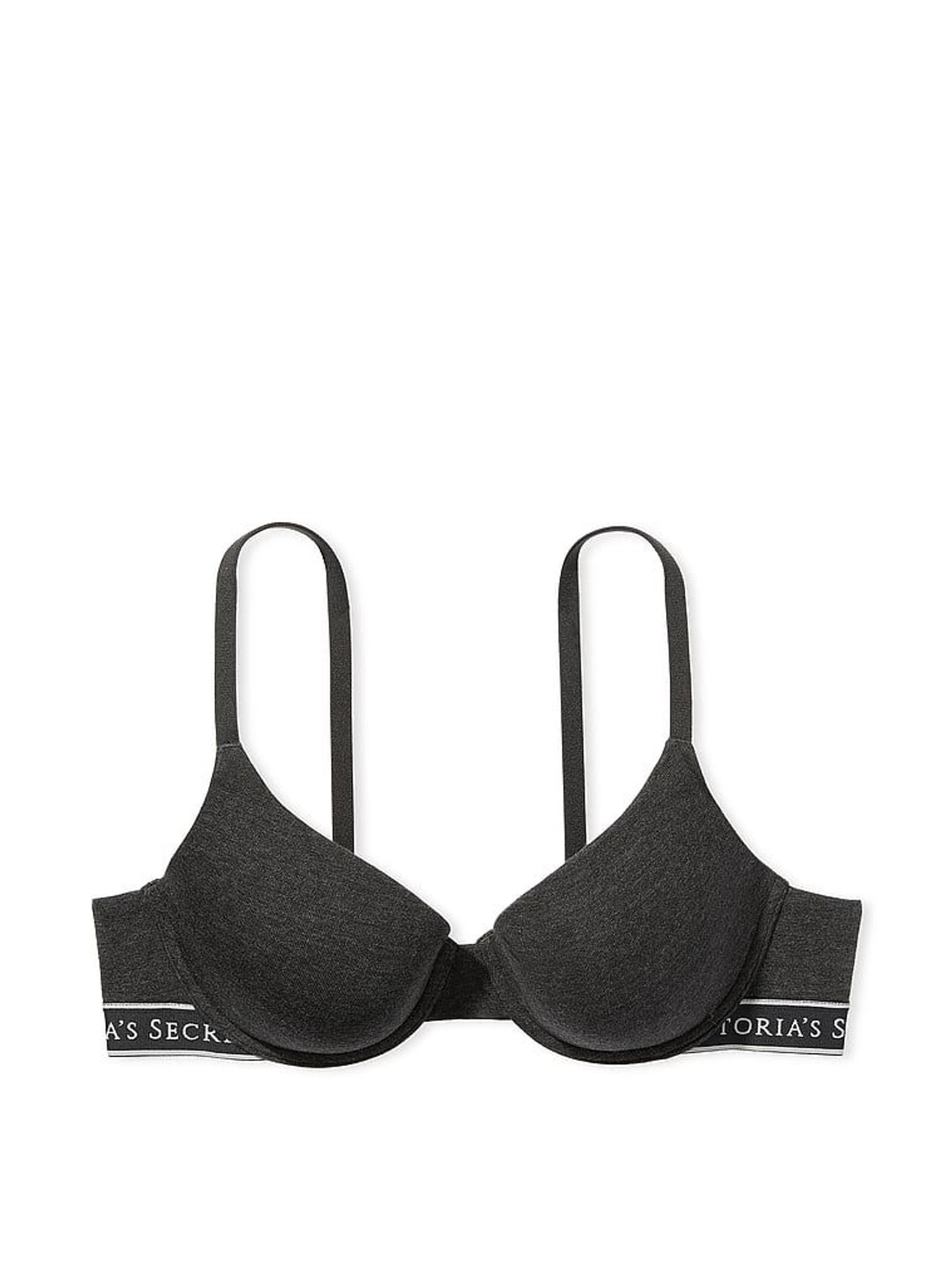 Charcoal Heather Grey Demi Lightly Lined Bra (K22614) | €40