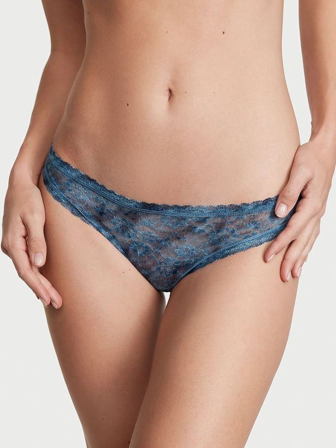 Country Blue Bikini Lace Knickers (K22619) | €4