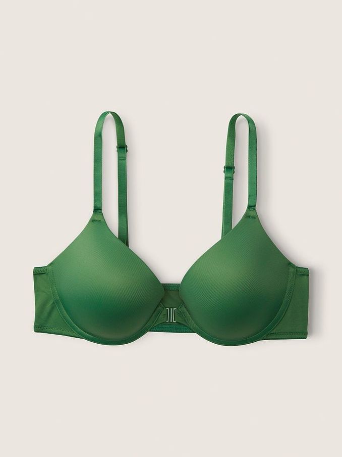 Forest Pine Green Push Up Front Fastening T-Shirt Bra (K24559) | €17
