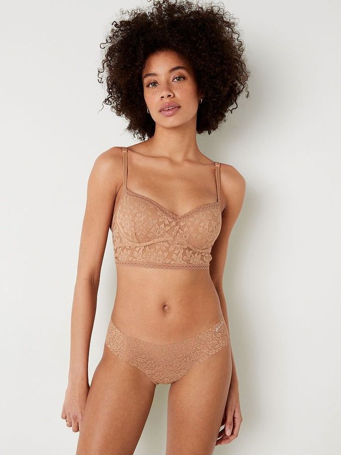 Mocha Latte Nude Lace PushUp Bralette (K28388) | €15