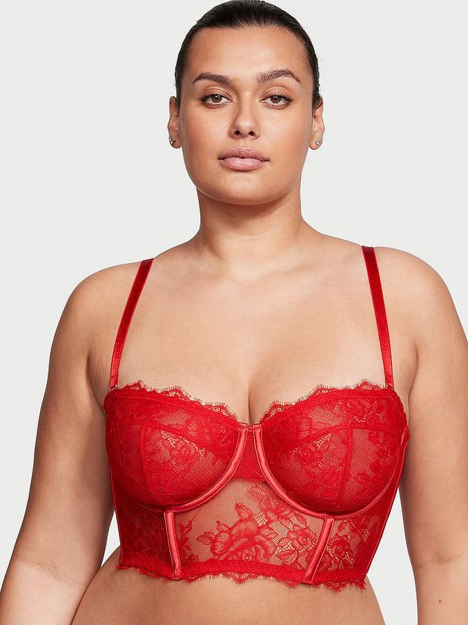 Lipstick Red Strapless Archive Lace Bra (K30770) | €22
