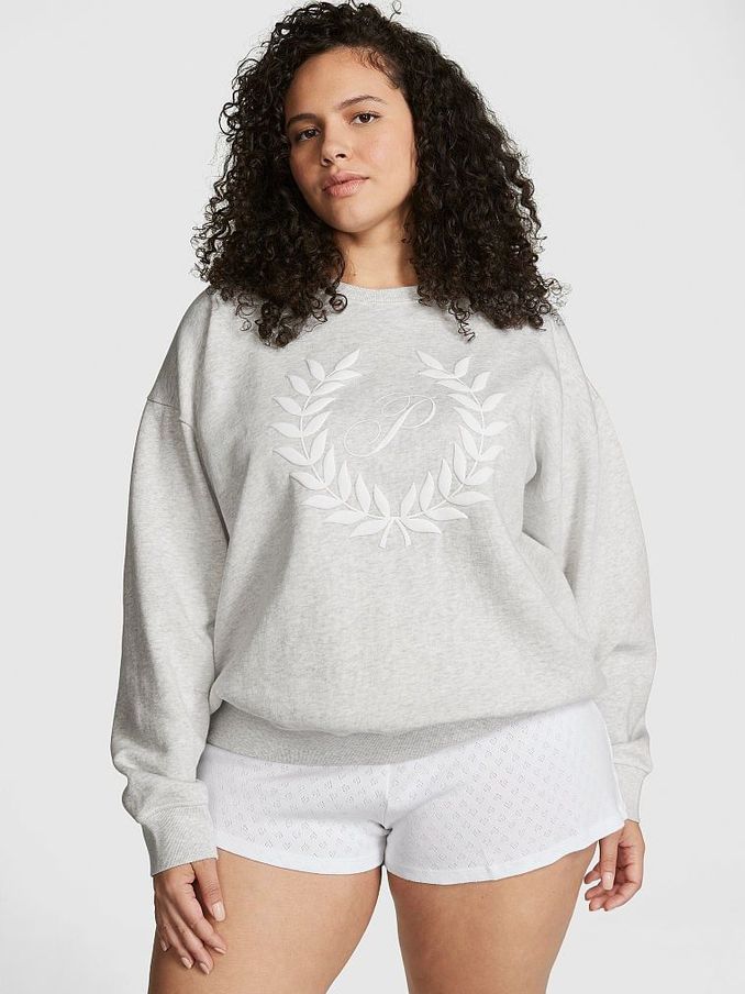 Heather Stone Grey Fleece Sweatshirt (K30809) | €22