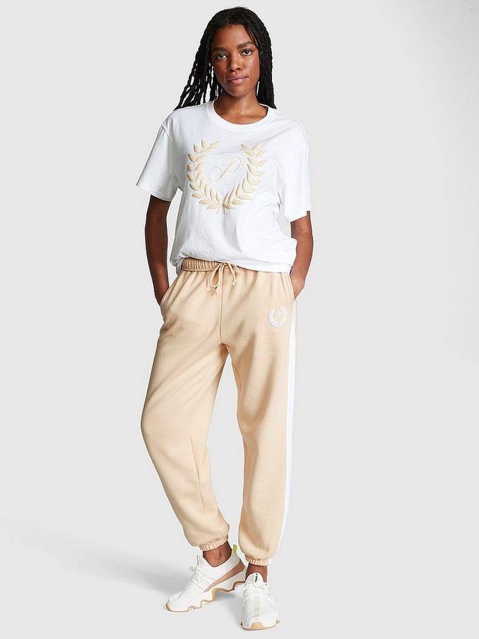 Canvas Cream Fleece Cuffed Jogger (K30810) | €24