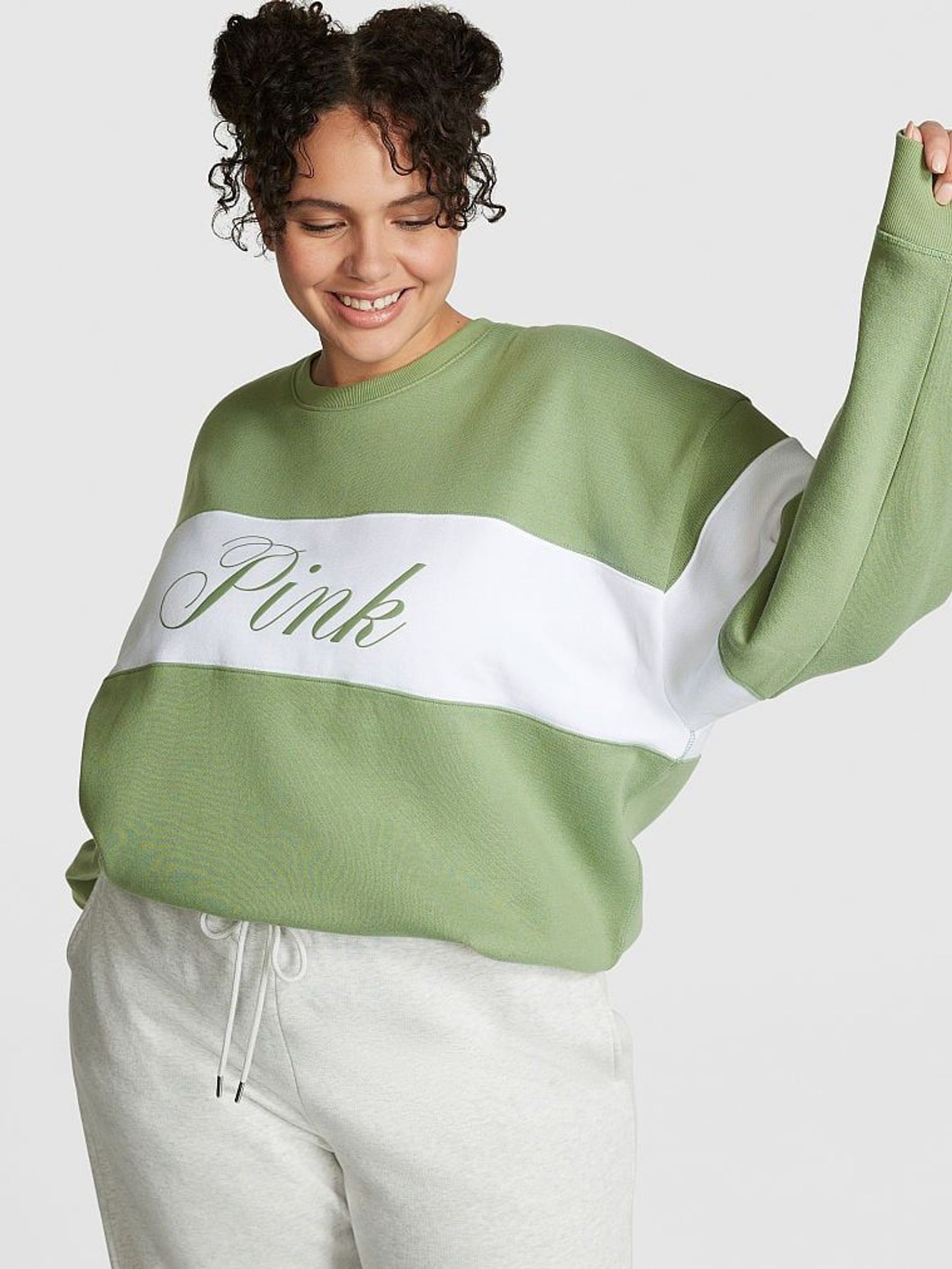 Wild Grass Green Fleece Sweatshirt (K30816) | €22