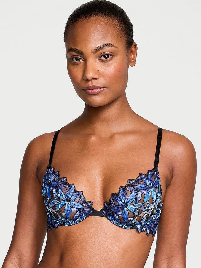 Blue Ombre Unlined Demi Bra (K30817) | €26