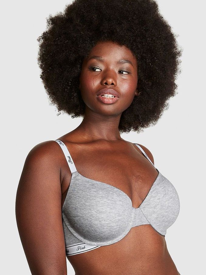 Grey Heather T Shirt Bra (K30905) | €33