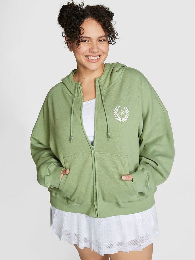 Wild Grass Green Fleece Full Zip Hoodie (K30926) | €27