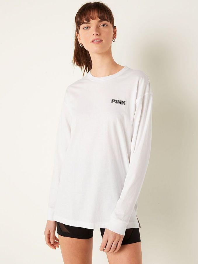 Optic White Long Sleeve T-Shirt (K32295) | €15