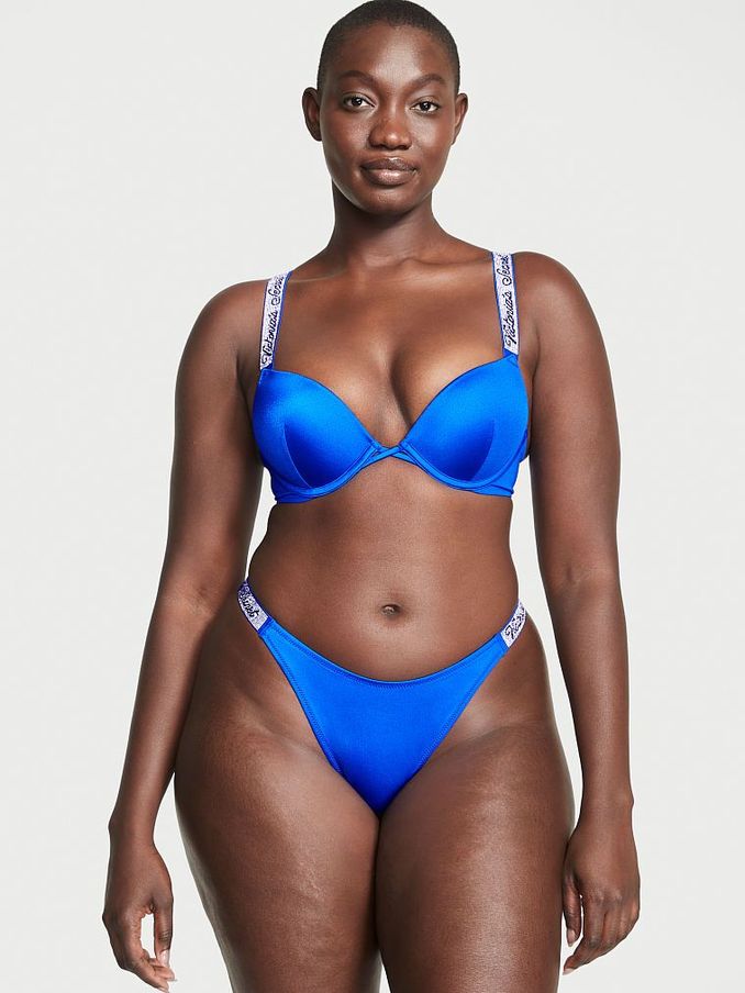 Blue Oar Add 2 Cups Push Up Shine Strap Swim Bikini Top (K33462) | €22