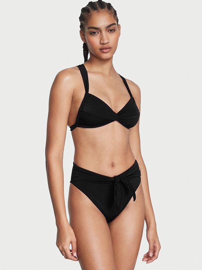 Black Twist Multiway Halterneck Bikini Top (K35178) | €22