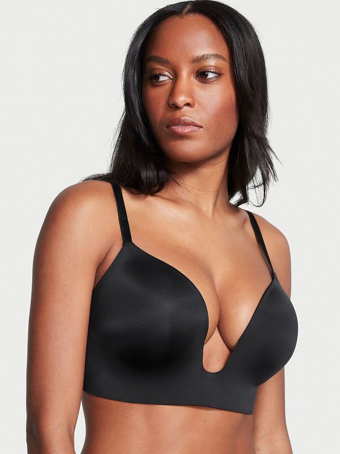 Black Plunge Low Back Bra (K41445) | €52
