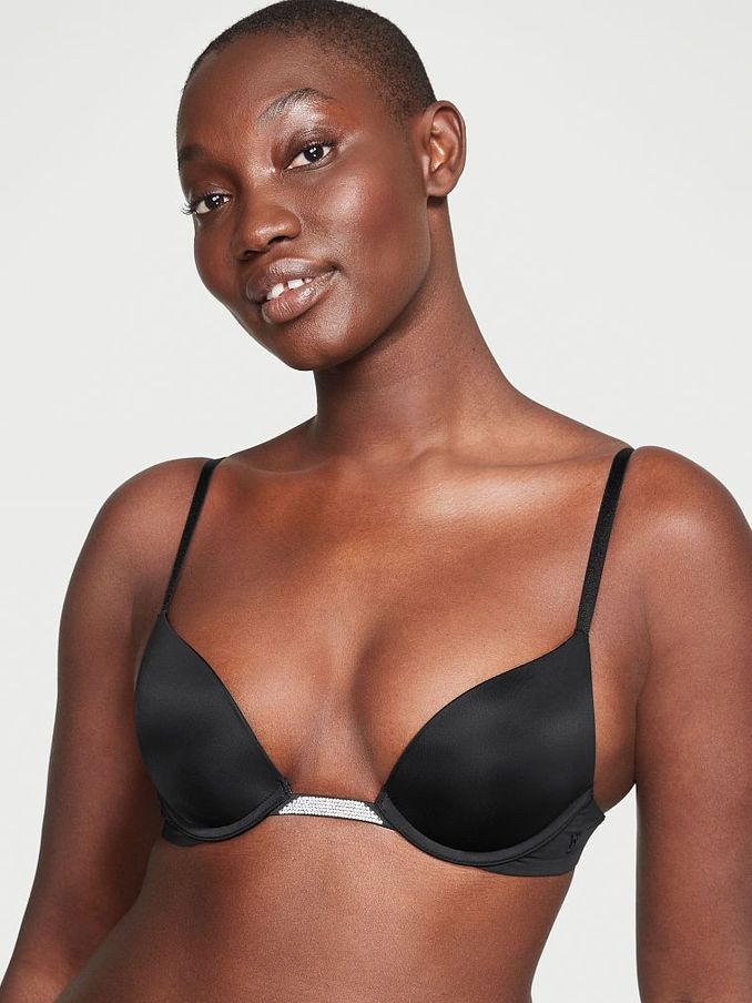 Black Smooth Plunge Shine Multiway Bra (K42761) | €22