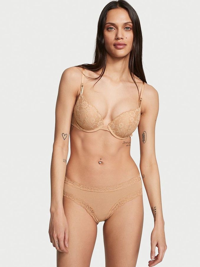 Praline Nude Lace Waist Cheeky Knickers (K42769) | €10.50