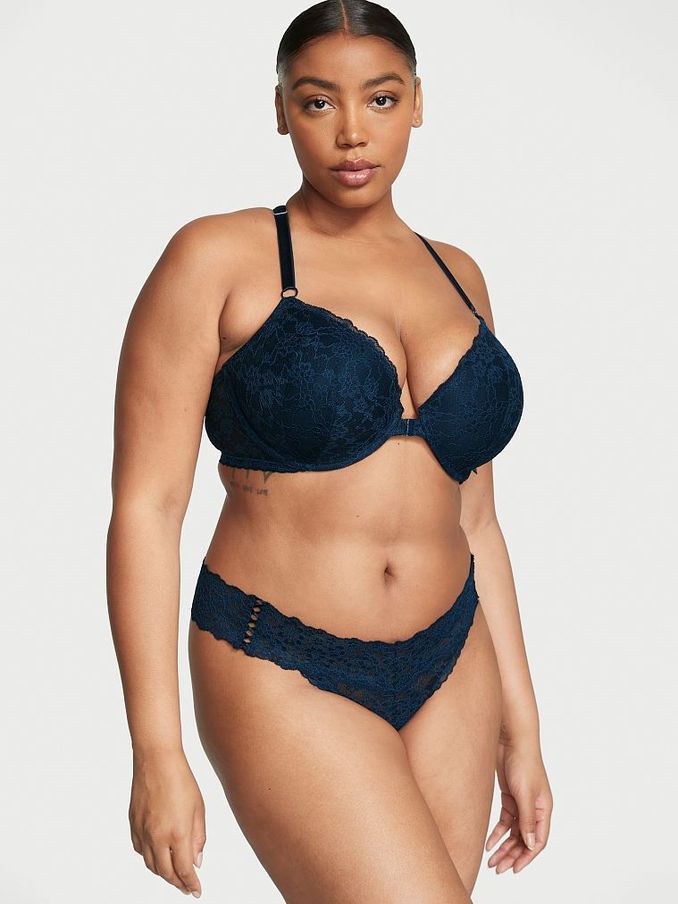 Noir Navy Blue Thong Knickers (K42774) | €10.50