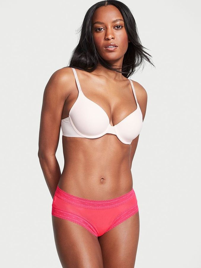Hottie Pink Arc Lace Lacie Cheeky Knickers (K43398) | €7