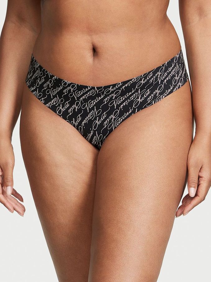 Black Victoria Script Print Knickers (K43663) | €10.50